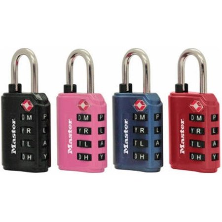 Master Lock Master Lock 4691DWD Tsa Luggage Alpha Lock 4 Letter Dials 124773